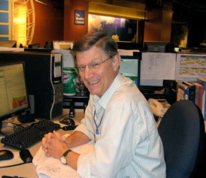 Me, when I actually earned money forecasting weather.   At The Weather Channel ca. 2008.